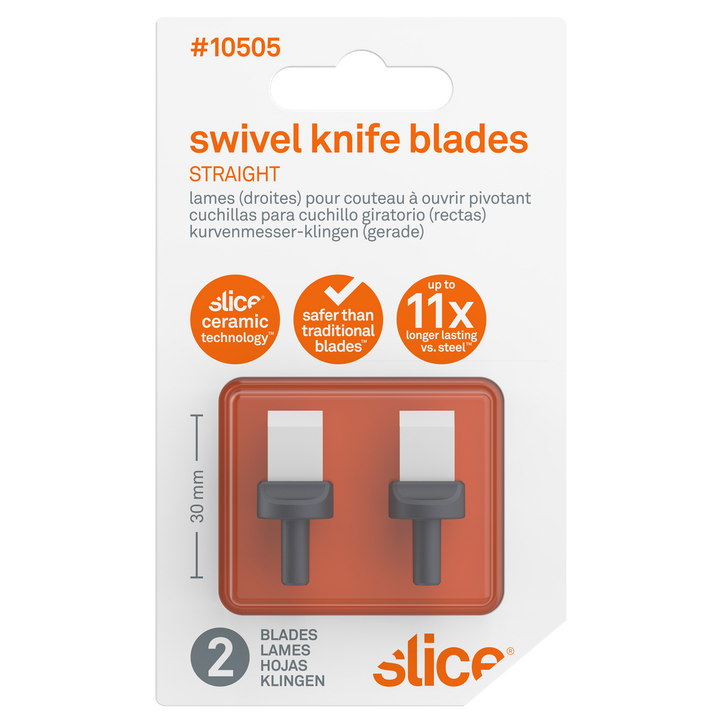 Slice Swivel Knife Blades (Straight)