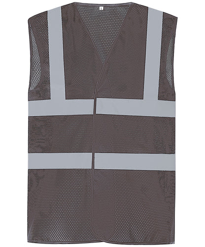 Mens Hi-Vis Cool Open Mesh Waistcoat