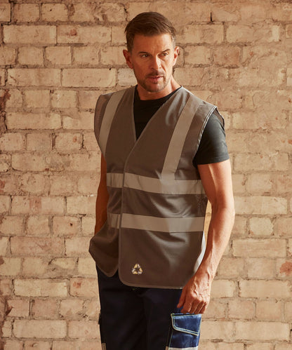 Mens Hi-Vis Cool Open Mesh Waistcoat