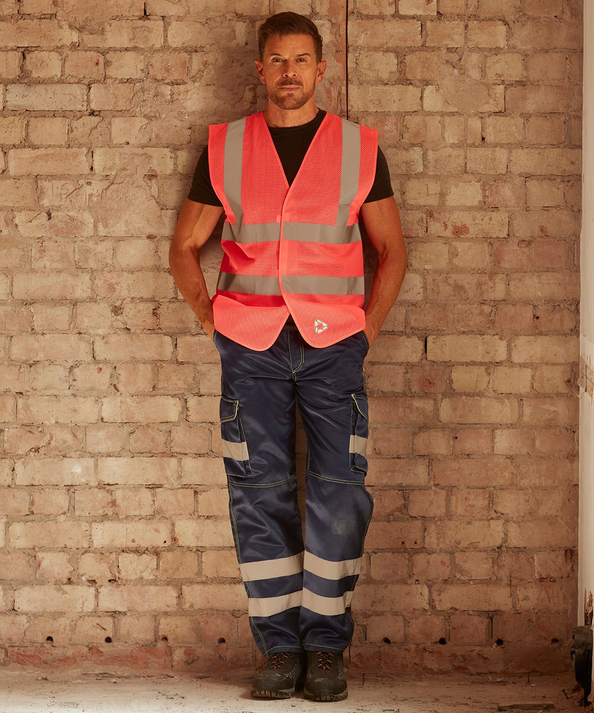Mens Hi-Vis Cool Open Mesh Waistcoat
