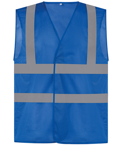Mens Hi-Vis Cool Open Mesh Waistcoat
