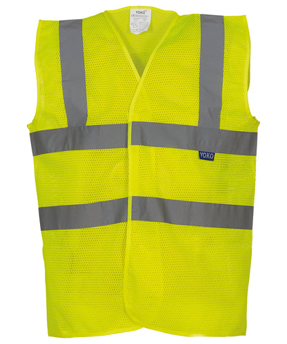 Mens Hi-Vis Cool Open Mesh Waistcoat