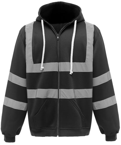 Mens Hi-Vis Zip Hoodie