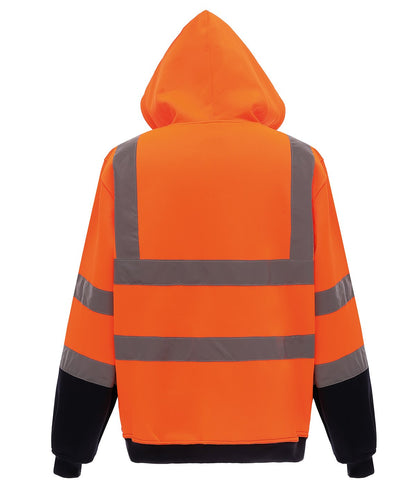 Mens Hi-Vis Zip Hoodie