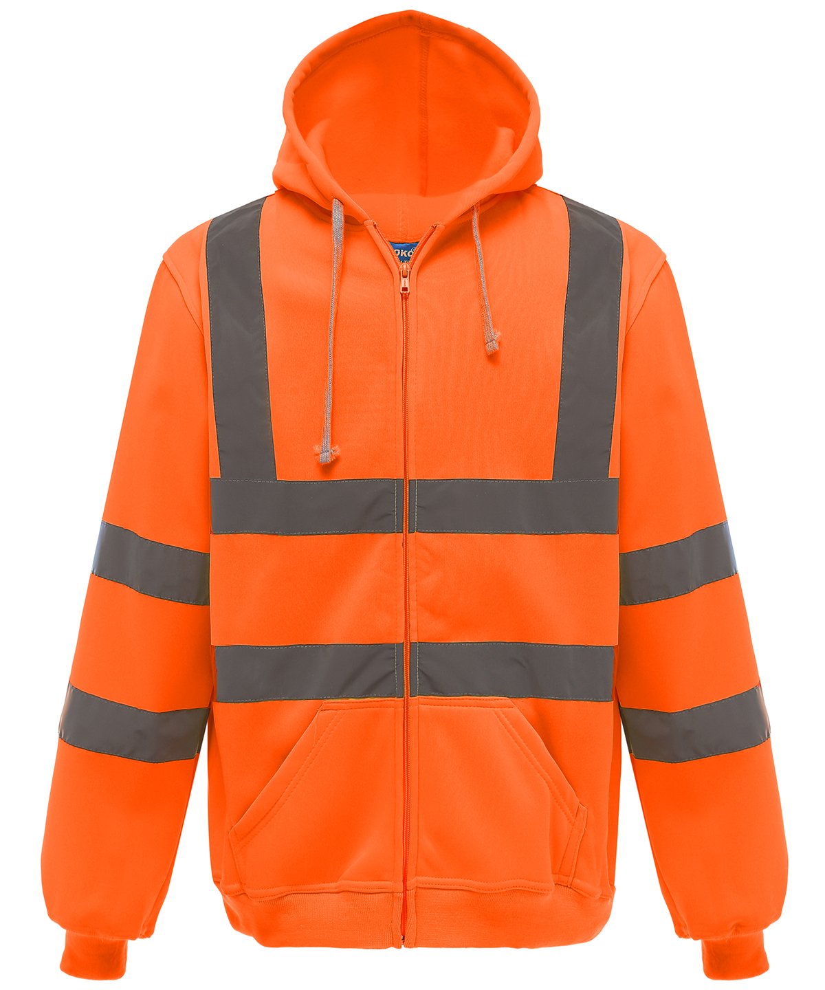 Mens Hi-Vis Zip Hoodie
