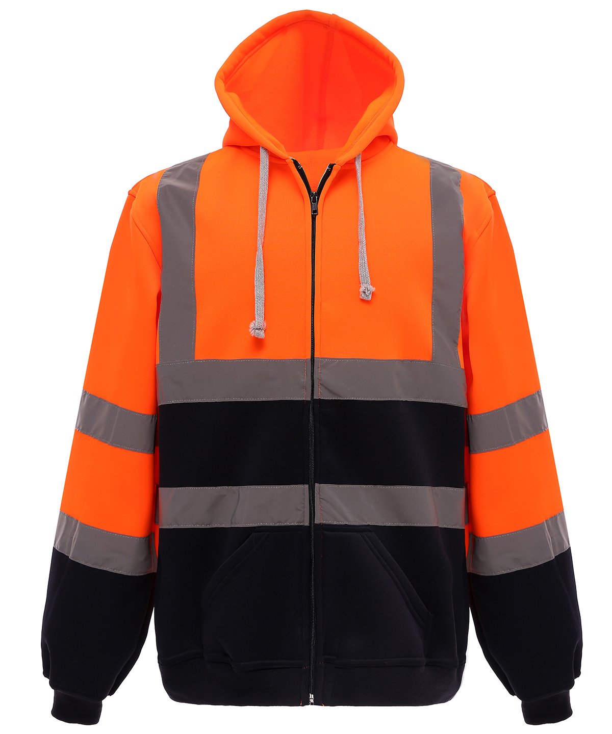Mens Hi-Vis Zip Hoodie