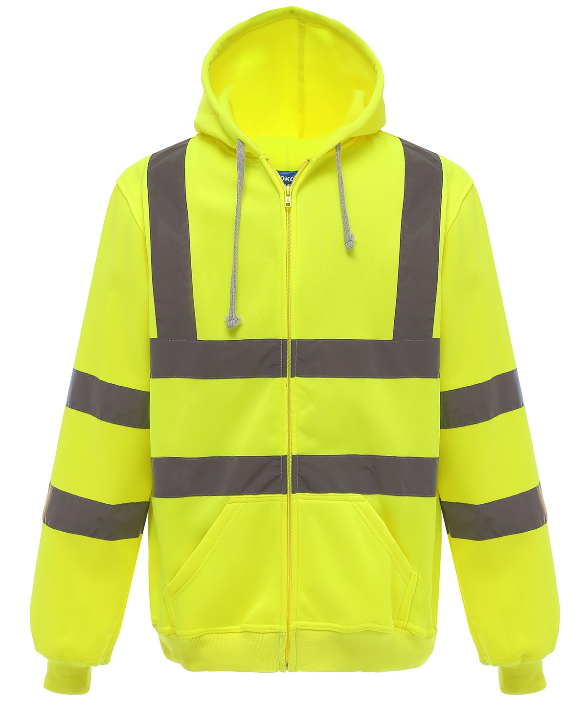 Mens Hi-Vis Zip Hoodie