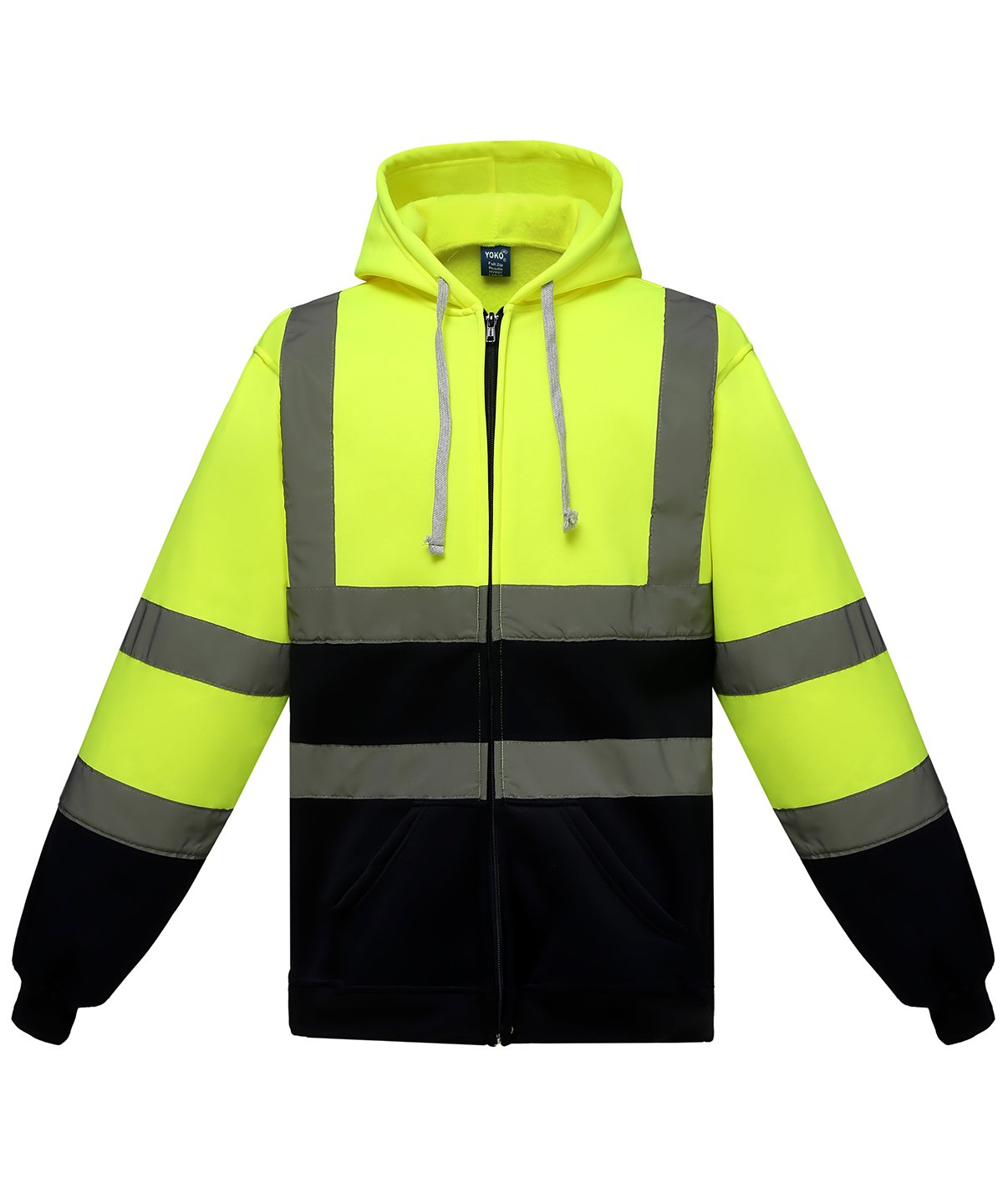 Mens Hi-Vis Zip Hoodie