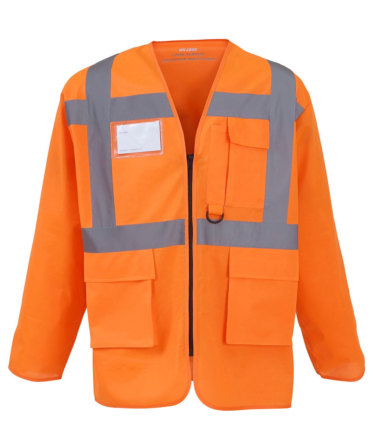 Mens Hi-Vis Executive Long Sleeve Waistcoat