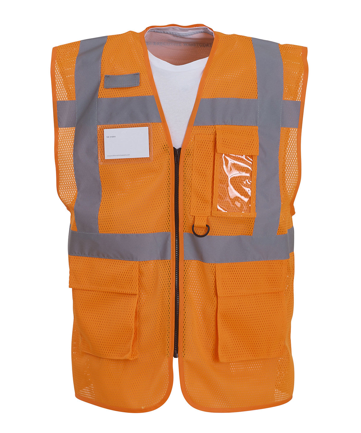 Mens Hi-Vis Cool Open-Mesh Executive Waistcoat