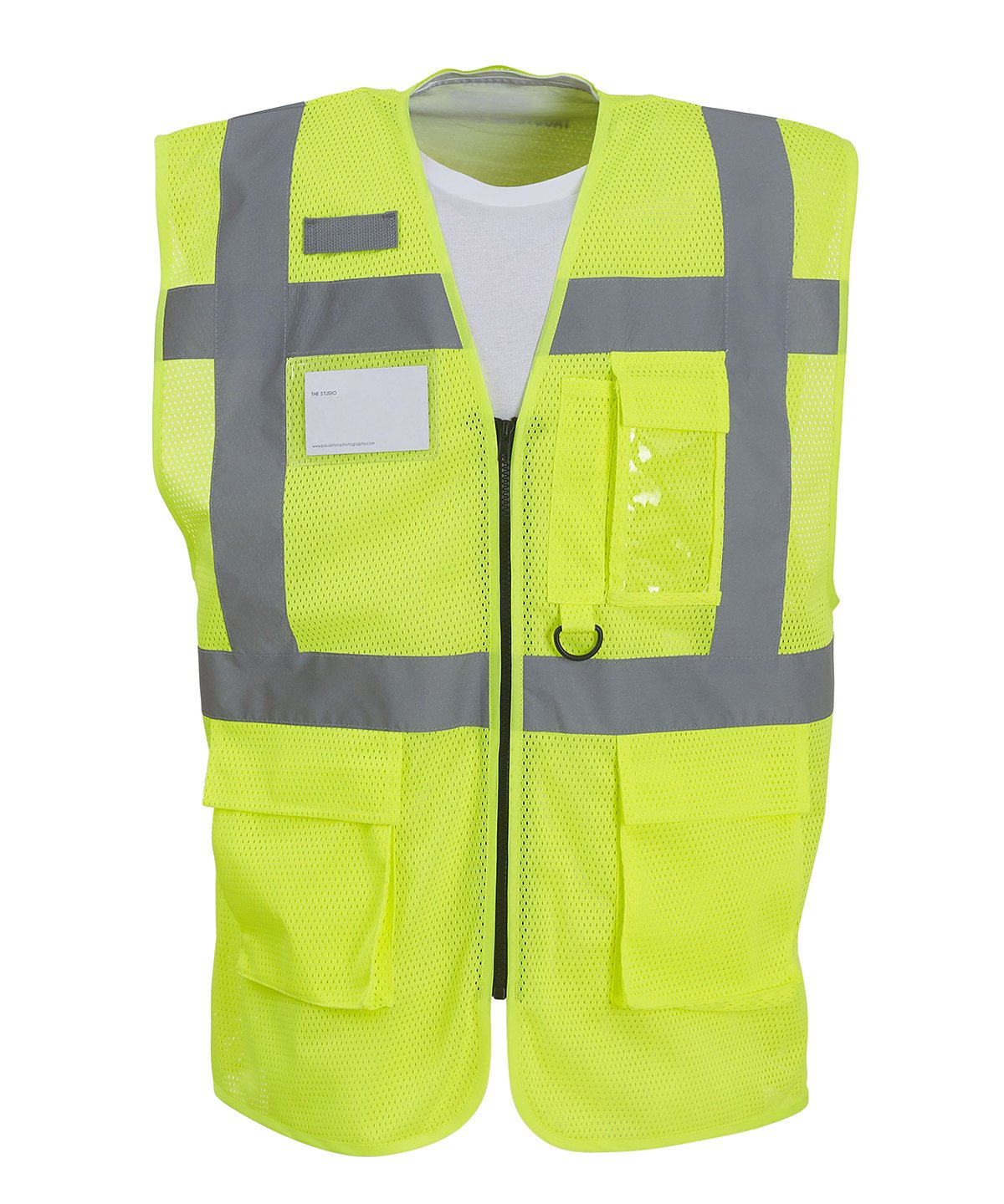 Mens Hi-Vis Cool Open-Mesh Executive Waistcoat