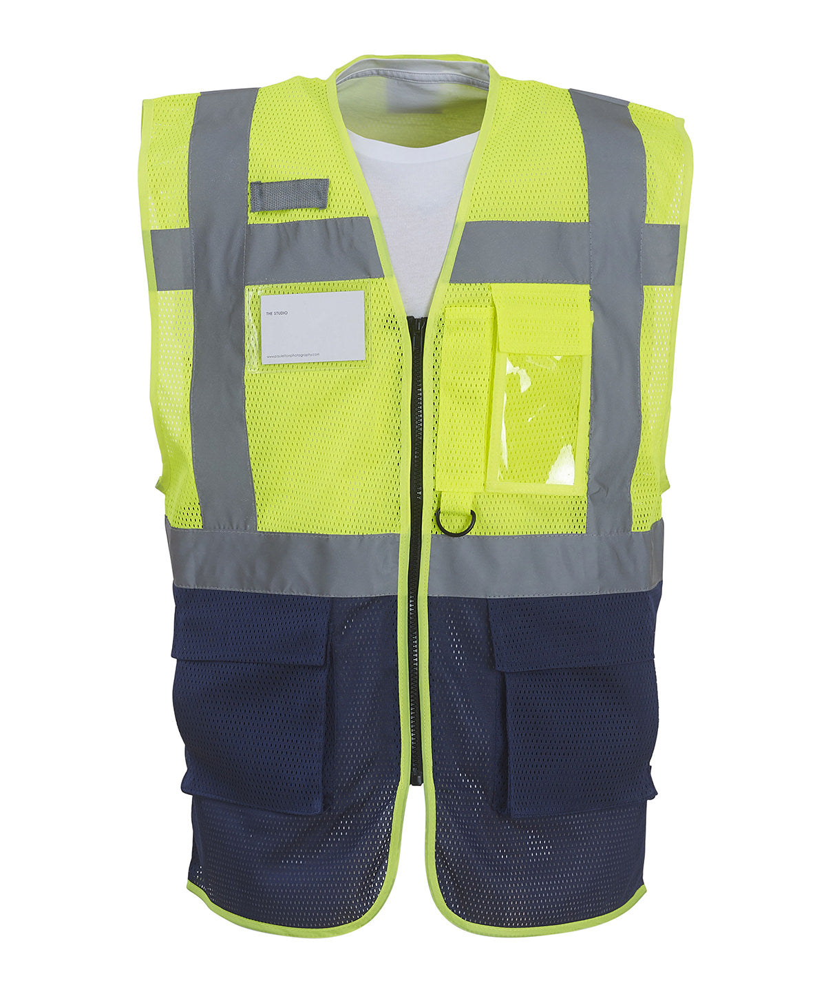 Mens Hi-Vis Cool Open-Mesh Executive Waistcoat