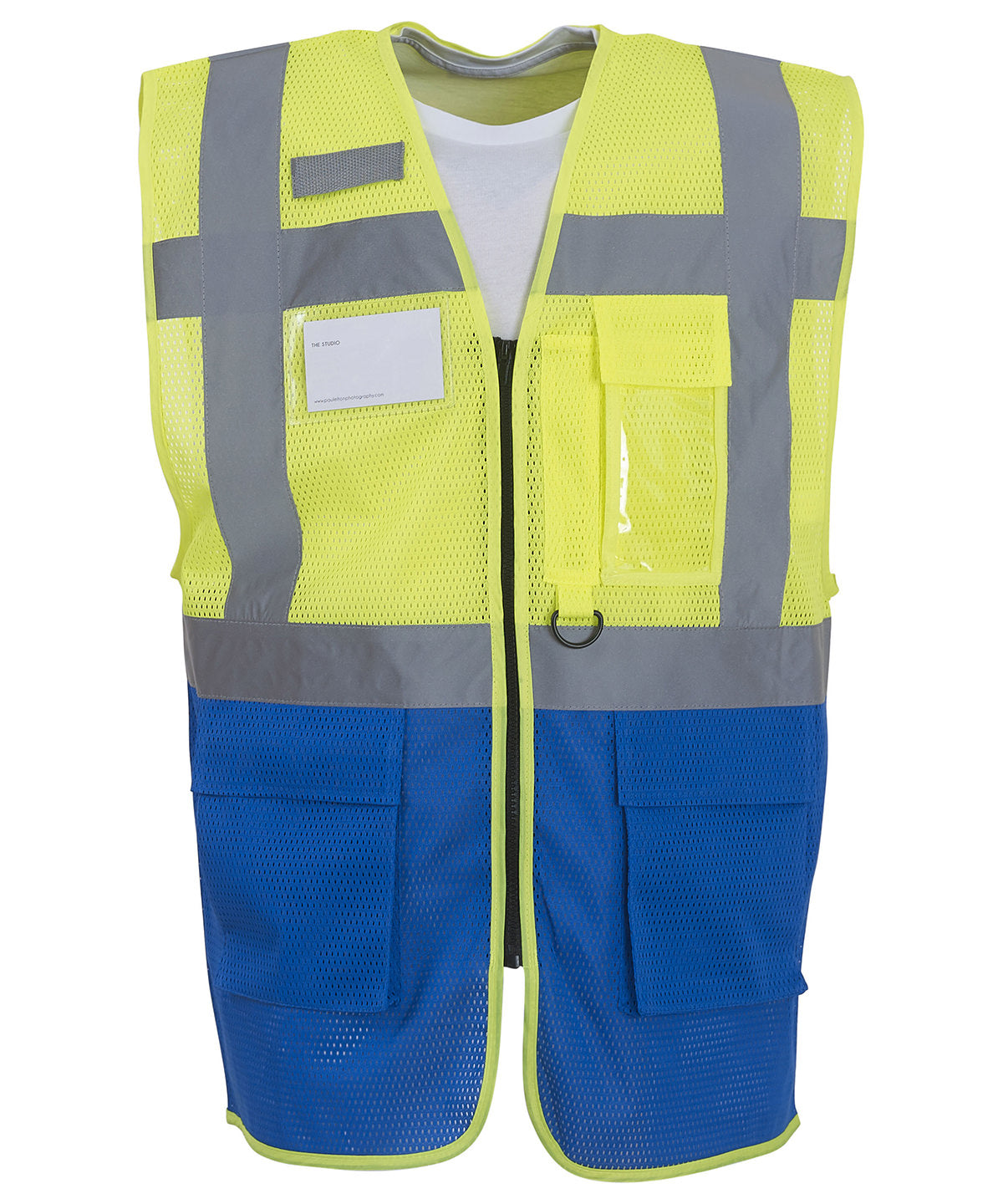 Mens Hi-Vis Cool Open-Mesh Executive Waistcoat
