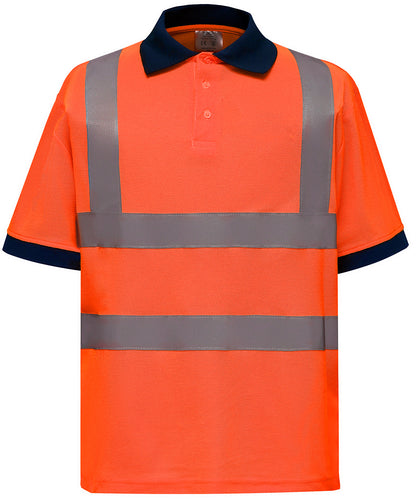 Mens Hi-Vis Short Sleeve Polo