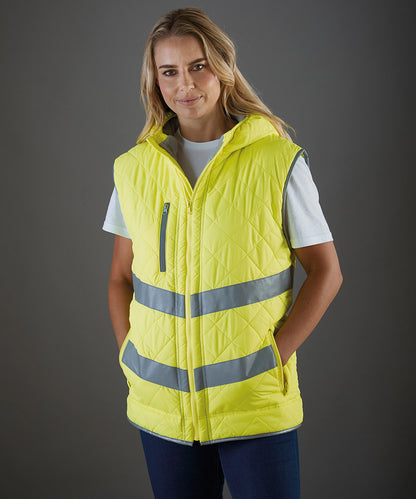 Womens Hi-Vis Kensington Hooded Gilet