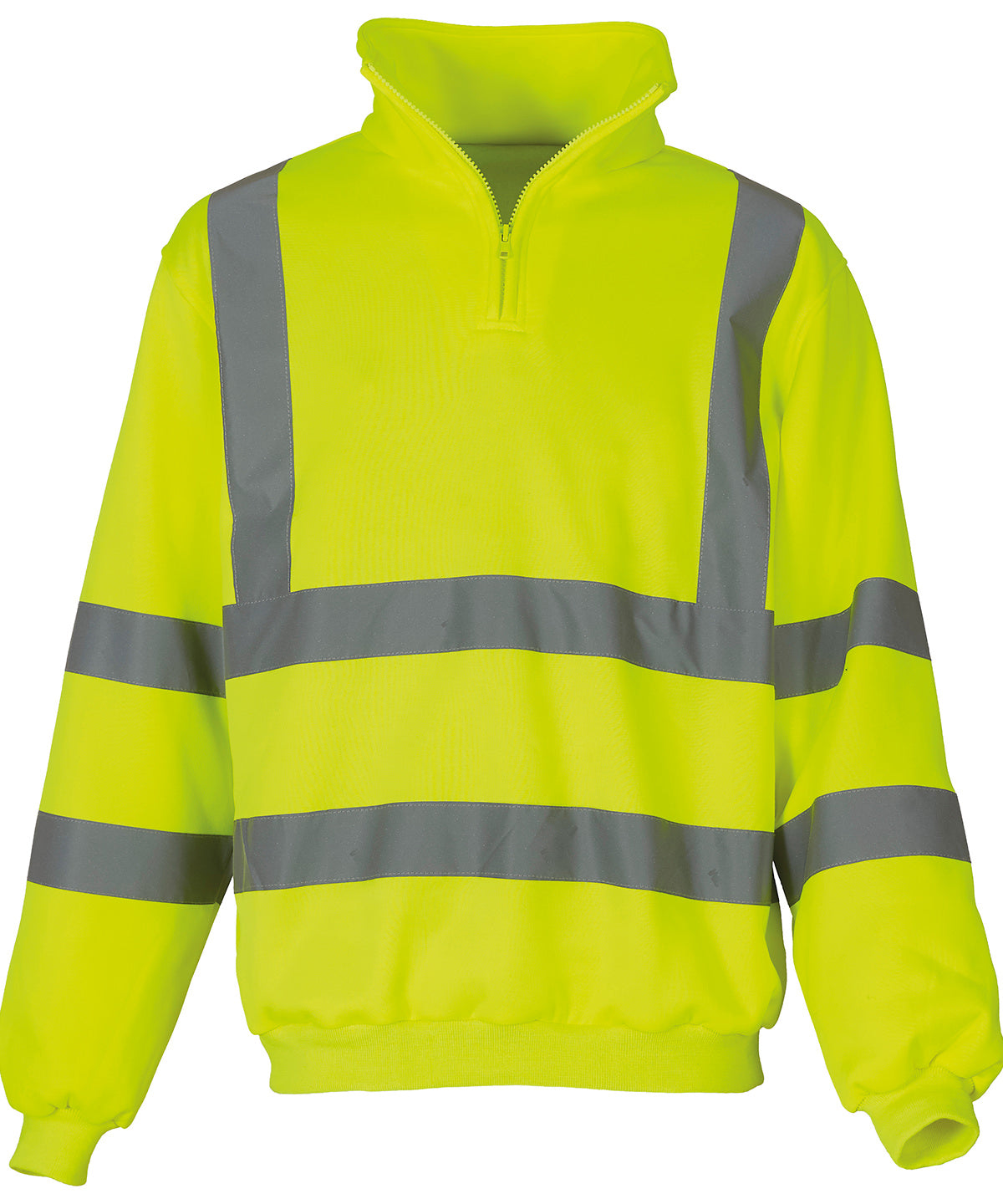 Mens Hi-Vis ¼ Zip Sweatshirt