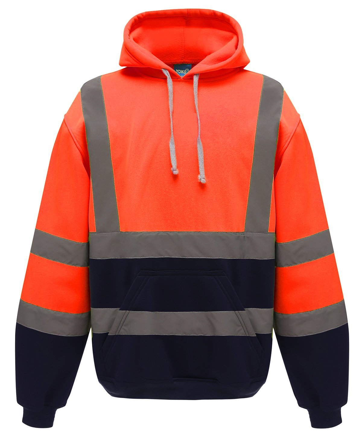 Mens Hi-Vis Pull-Over Hoodie