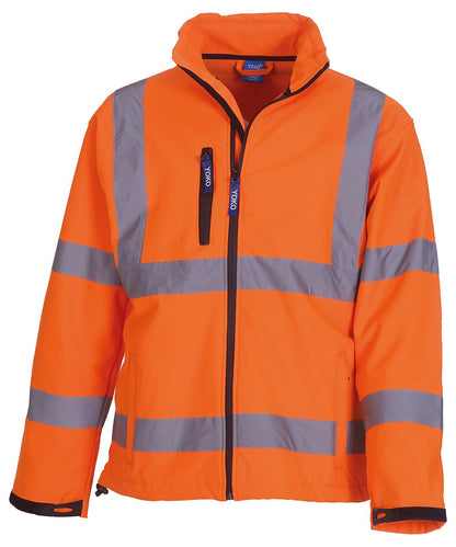 Mens Hi-Vis Softshell Jacket