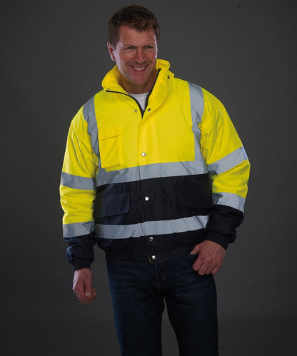 Mens Hi-Vis Two-Tone Bomber Jacket