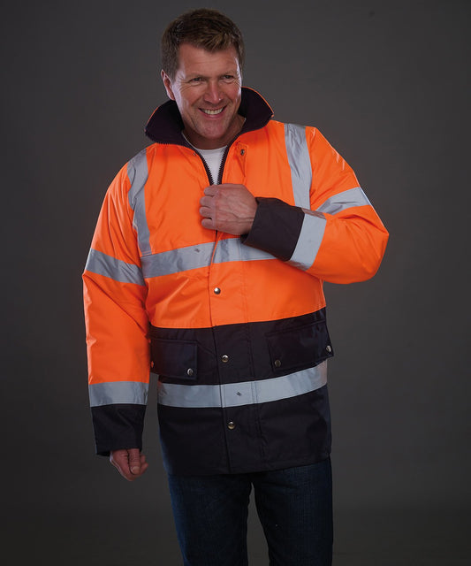 Mens Hi-Vis Two-Tone Motorway Jacket
