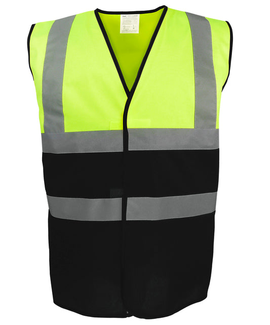 Mens Hi-Vis Two-Tone Waistcoat