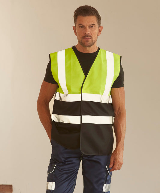 Mens Hi-Vis Two-Tone Waistcoat