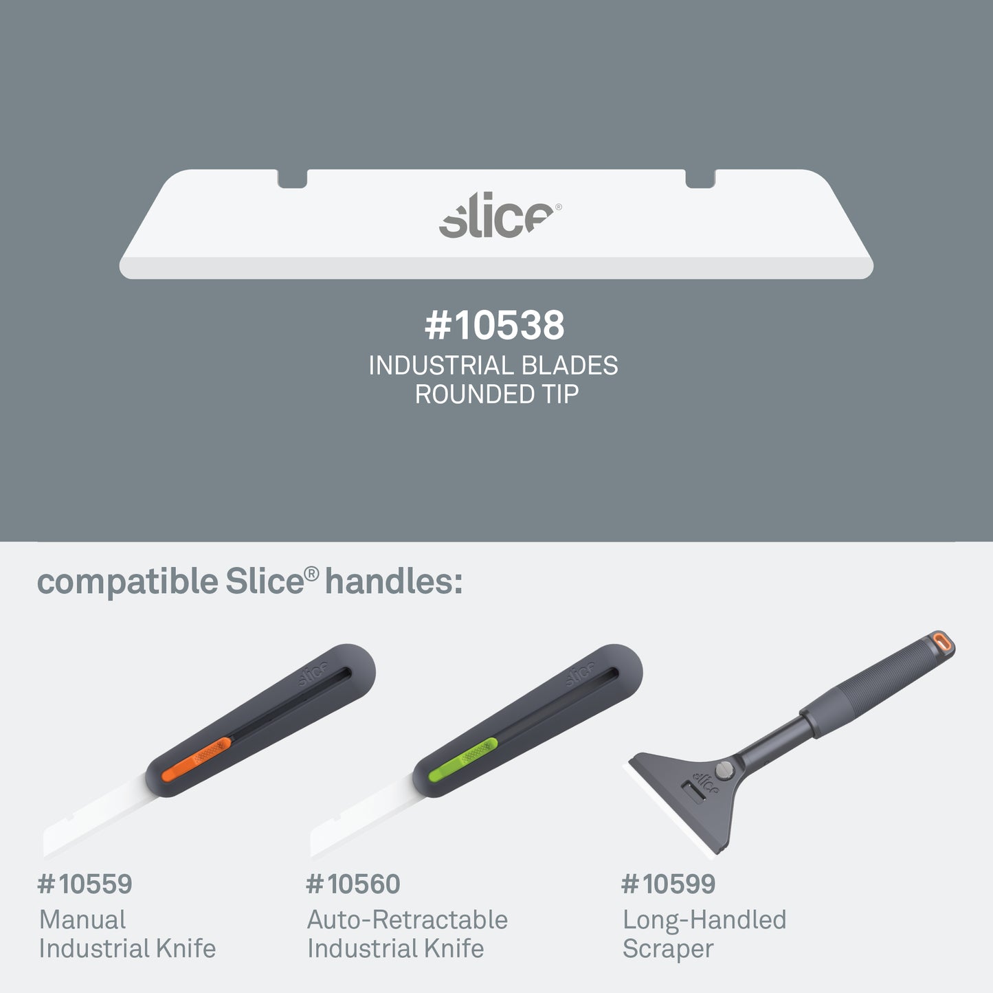 Slice Industrial Blades (Rounded Tip) - DaltonSafety