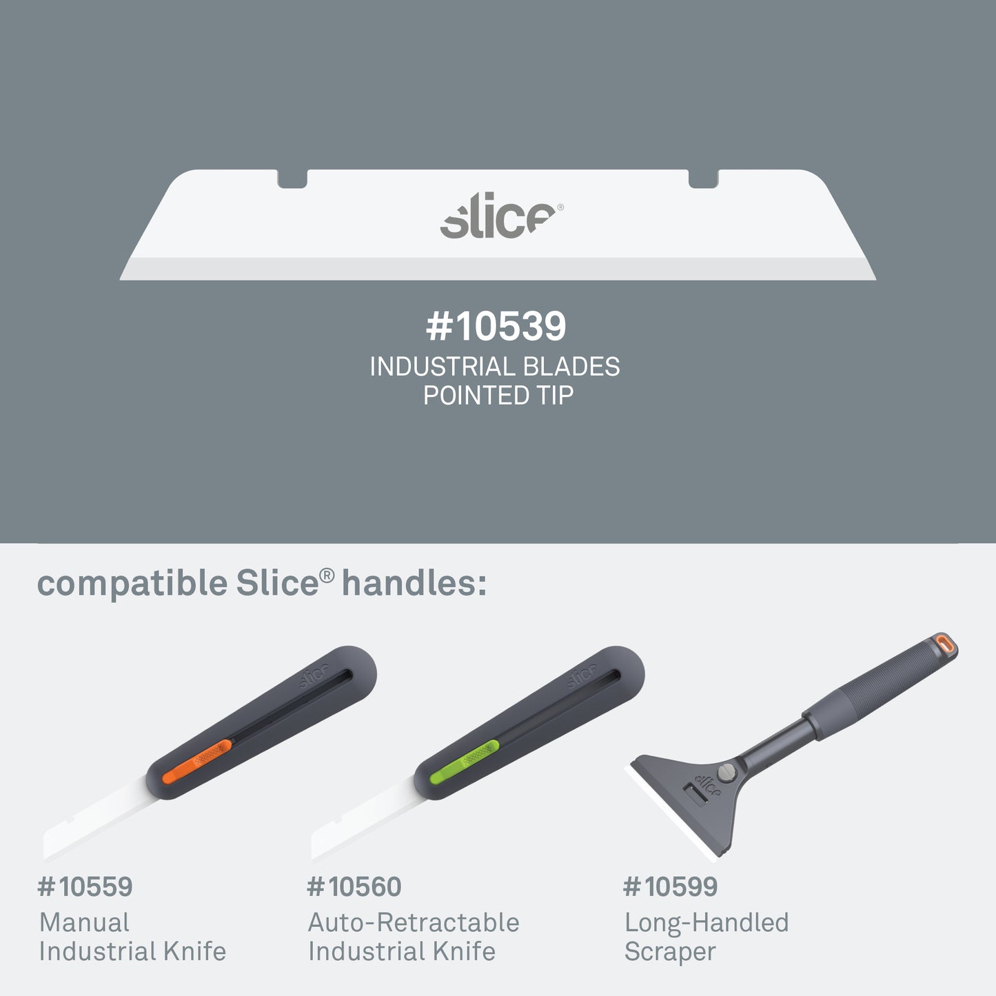 Slice Industrial Blades (Pointed Tip) - DaltonSafety