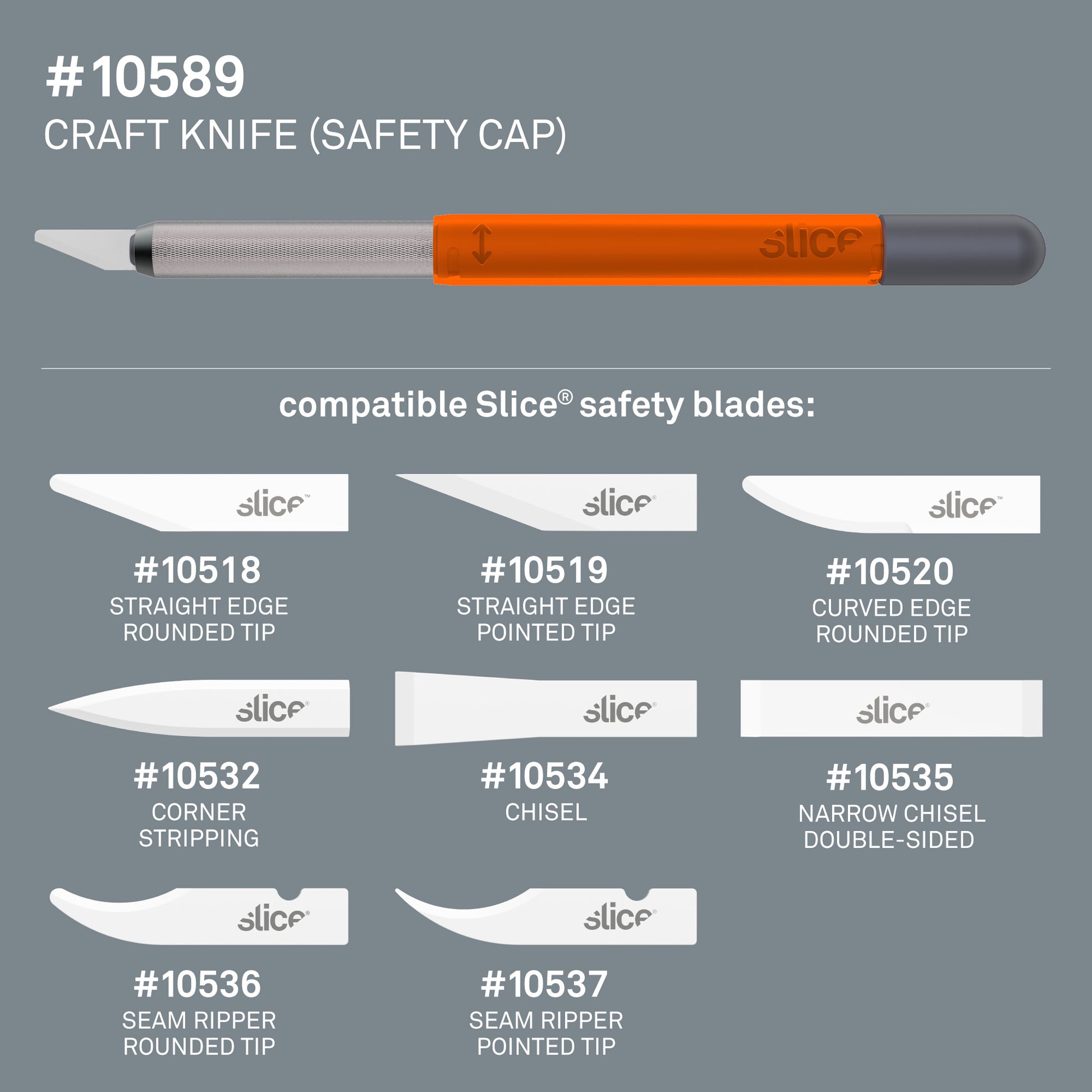 Slice Craft Knife (Safety Cap) - DaltonSafety