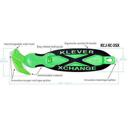 KCJ-XC-35X KLEEN™ X-Change (wider cut head with scraper) - DaltonSafety